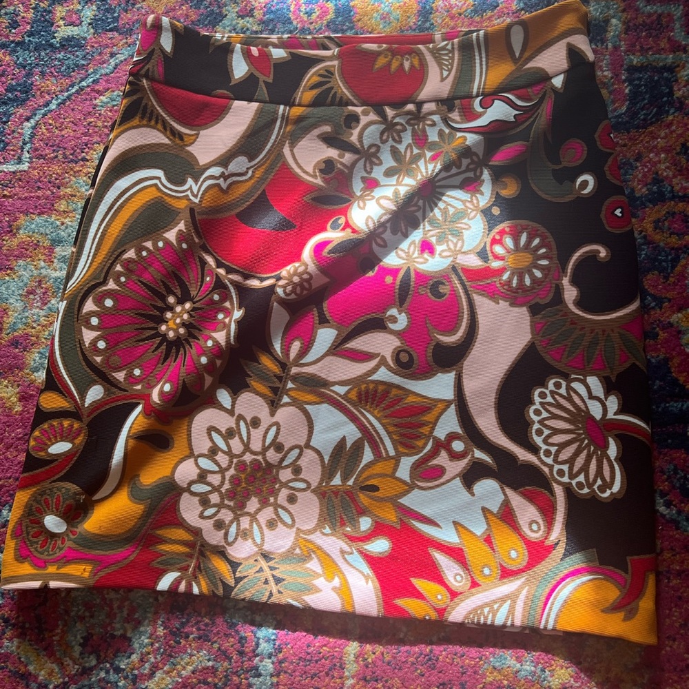 INC Psychedelic Mini Skirt